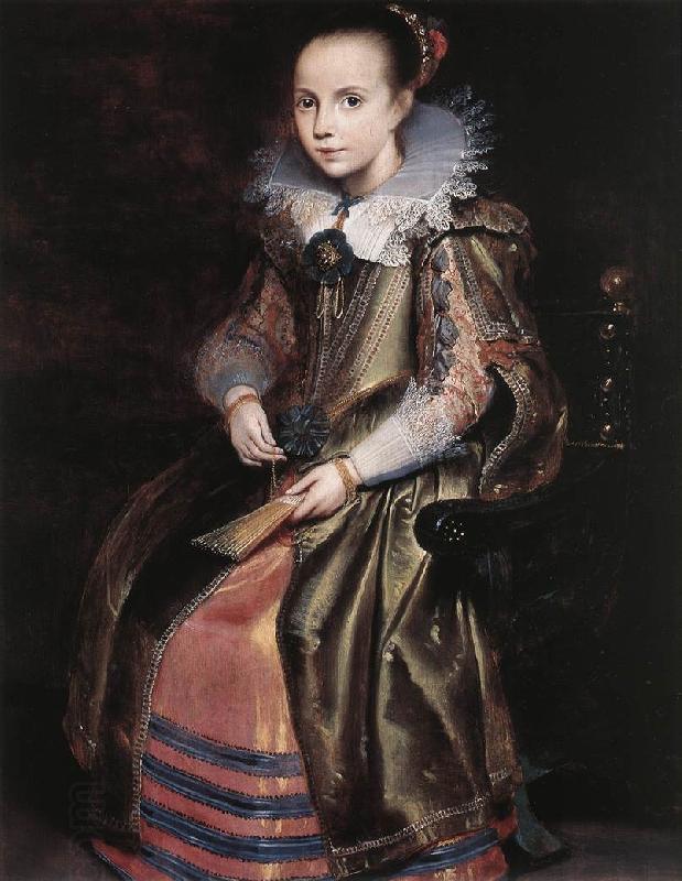 VOS, Cornelis de Elisabeth (or Cornelia) Vekemans as a Young Girl re China oil painting art